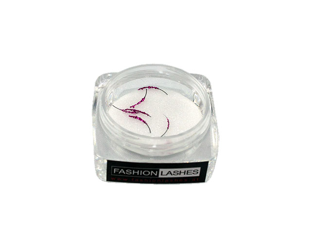 Glitterwimpern pink