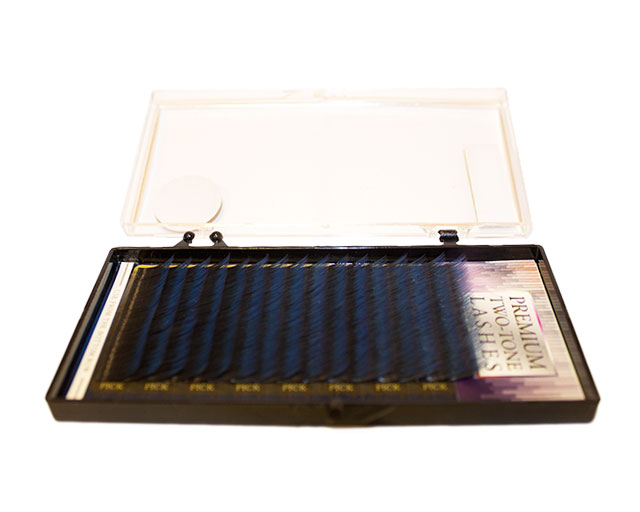 Wimpern blau mit Verlauf